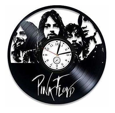 Mecanismo Rosa Kovides Pink Floyd Vinilo Reloj De Pared Pink