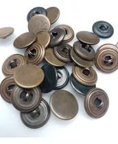 Comprar 50 Botones Lisos Dorados 16.6 Mm Mm Confección Inplamet