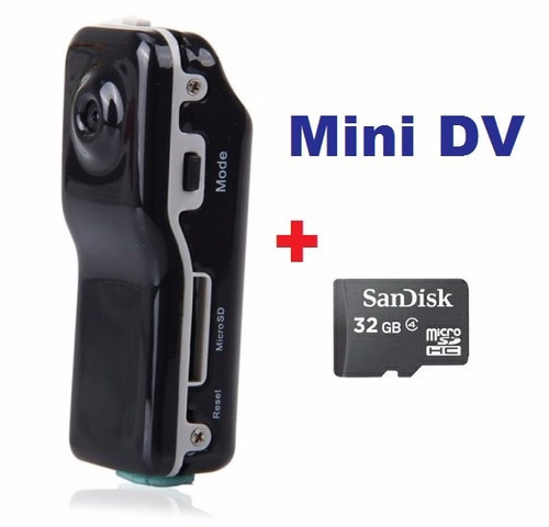 Filmadora Mini Dv Dvr Camera Video Espiã Capacete+32gb C4