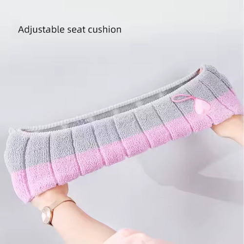 Capa De Vaso Sanitário Assento Almofada Sanitária Lavável Cor Rosa Luctec