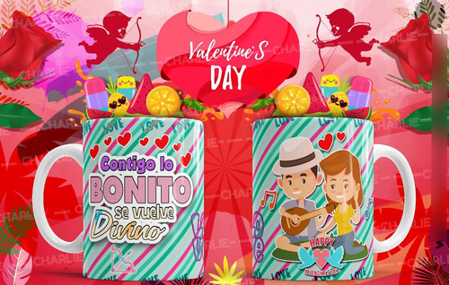 Imagen 10 de 10 de 30 Plantillas Para Sublimar Tazas - Dia Del Amor - Psd