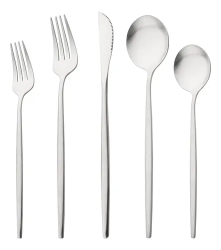 comprar Juego De Cubiertos De Plata Mate Juego De Cubiertos De Acero
