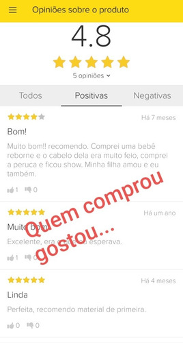 Peruca Para Bebe Reborn Várias Cores 1 Unidade Promoção
