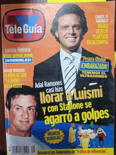 Luis Miguel En Revista Teleguia Adal Ramones, Stallone 2003