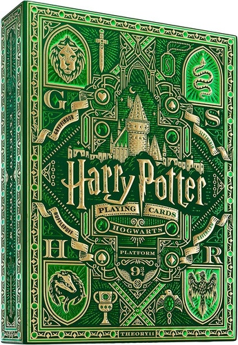 Theory11 Harry Potter - Cartas De Juego - Verde (slytherin)