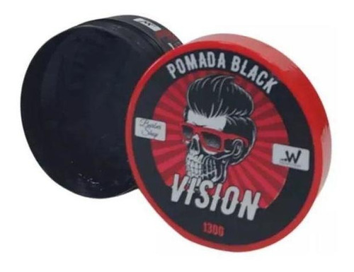 Pomada modeladora Vision 12 Un Capilar Negra para Hombre