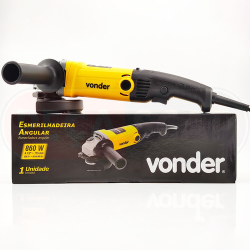 Esmerilhadeira angular Vonder EAV 860N de 50 Hz/60 Hz amarelo 860 W 127 V + acessório
