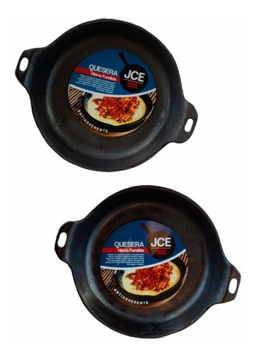 Imagen 4 de 5 de Jce - Juego De Dos Cazuelas De Hierro Fundido De 15 Cm