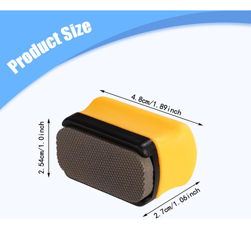 Mini Lima Desbarbadora Ajustable Práctica De Mano Amarillo