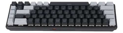 Teclado Mecánico Cableado 60% Rgb Azul 68 Teclas Gaming Para