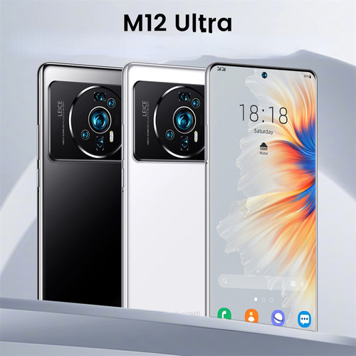 Smartphone M12 Ultra Android 11 De 7,3 Pulgadas Y 8 Megapíxe