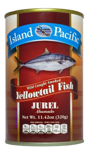 Lata De Jurel Ahumado (yellowtail Fish) Island Pacific