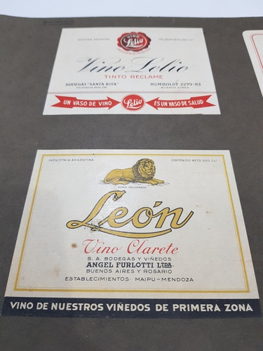 Imagen 8 de 9 de Antiguas Etiquetas Vino Y Aceite 1940 Muestrario Mag 58101