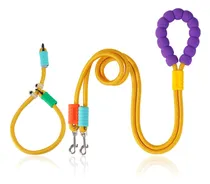 Comprar Correa Cuerda Doble Con 2 Collares De Ahorque Para Perros