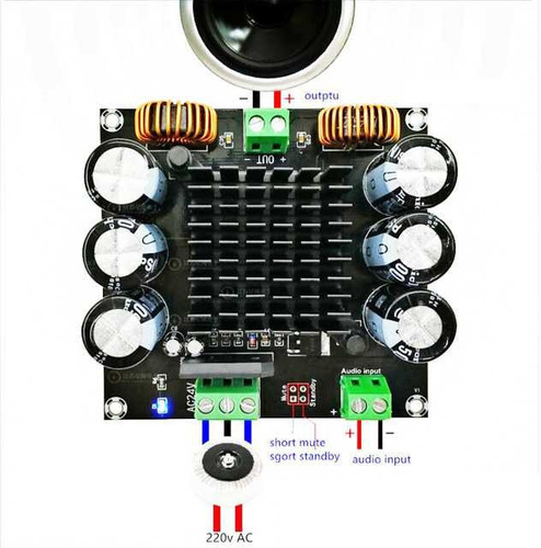 Imagen 5 de 8 de Modulo Amplificador Audio Mono 420w Rms Tda8954th Clase D