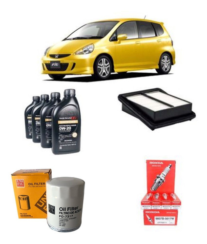 Afinacion Aceite Original Sintetico Honda Fit 2006 2007 2008