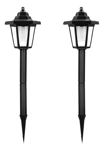 Estaca De Farol De Luz Led Impermeable Y Solar, 2 Piezas