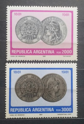1981. 100 Años Acuñación De Las Primeras Monedas. Gj 2007/8.