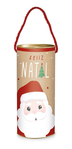 Lata Para Presente Noelito Feliz Natal 20x9cm