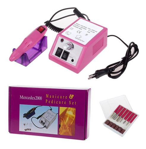 Pulidor De Uñas Profesional + Set De Brocas Y Lijas