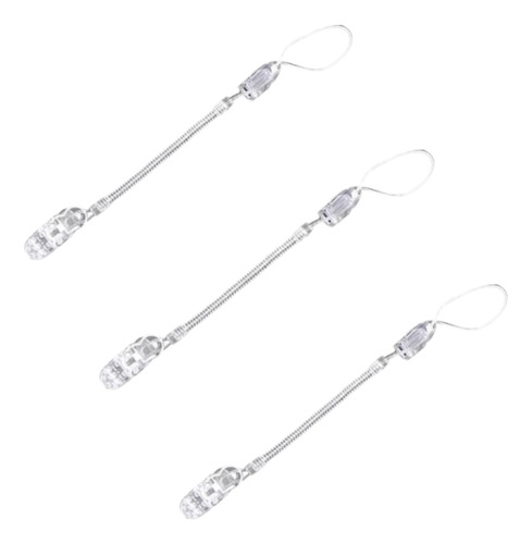 Kit 3 Prendedores Chupeta Bebê Modelo Universal Mola Bico