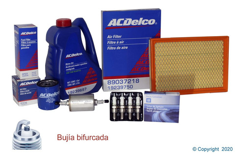 Kit De Afinacion 15w40 Mult Chevrolet Meriva 1.8 2005 Ac