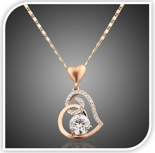 Maravilloso Collar Dije Corazon Swarovski Regalo De Amor