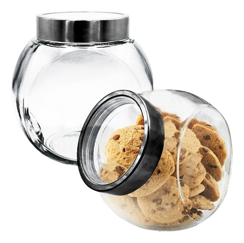 6 Frascos De Vidrio Tapa Almacenamiento Mason Jar 2.2 Litros