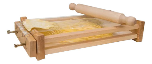 Chitarra Pastalinda Para Spaghetti Fettuccine Madera Color Marrón