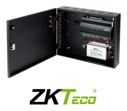 Imagen 3 de 9 de Panel De Control De Acceso C/gabinete Y Fuente 2ptas Zkteco