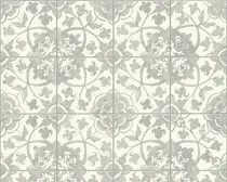 Comprar Empapelado Simil Azulejo Gris Plata - Sophie Empapelados Grey\u002Fwhite