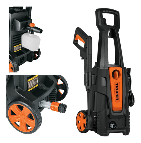 Combo Hidrolavadora 1800 Psi Manguera 10m Pistola De Riego