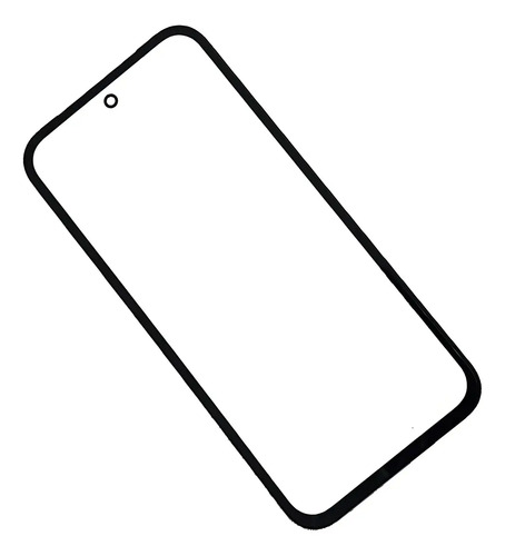 Tela Vidro Frontal 6.1" Para Google Pixel 8A Com Cola Oca Aplicada Preta