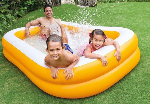 Alberca Piscina Inflable Intex Niños Adultos 229*147*46