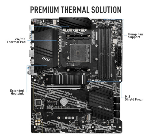 Msi Amd B550 Pro Socket Am4 Atx Ddr4-sdram