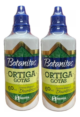 2 X Gotas De Ortiga 60ml Diuret - mL a $292