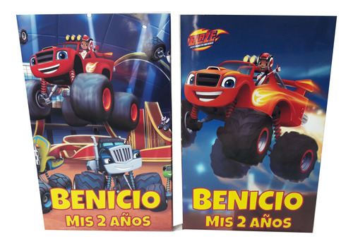 Souvenir Blaze Y Monster Machines  25 Bolsitas Y 25 Libritos