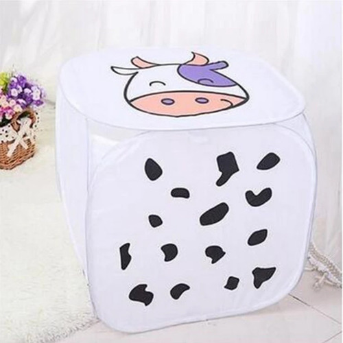 Imagen 5 de 6 de Cesto De Ropa Sucia, Lavandería Con Tapa Plegable Animados