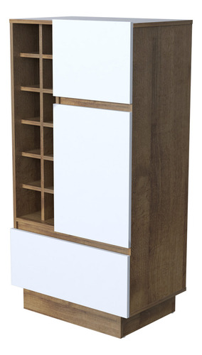 Mueble Bar Inval Amaretto/blanco Mb2022