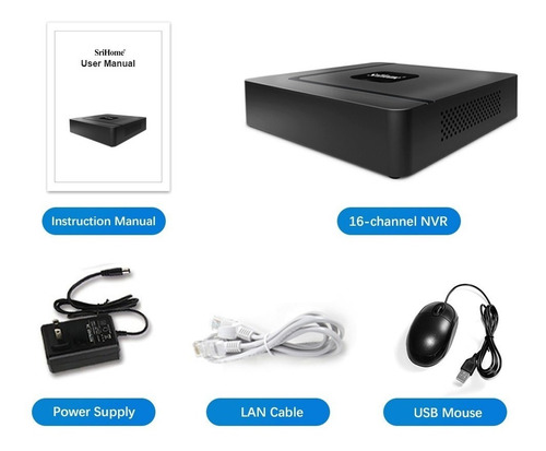 Grabador Nvr Onvif Sricam Shrihome Nvs003 16 Canales 4k