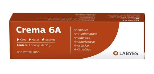 Crema 6 A Antibiótica Antiinflamatoria Antialérgica 30 Gr