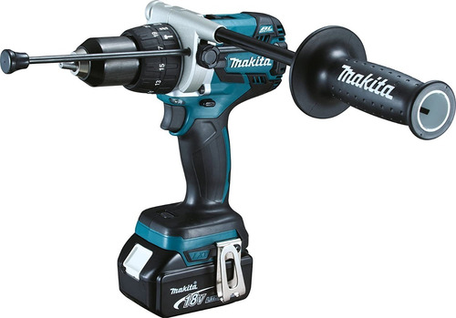 Rotomartillo 3 Modos De 1/2 Inalámbrico Brushless 18v Makita Color Turquesa Frecuencia 60 MHz