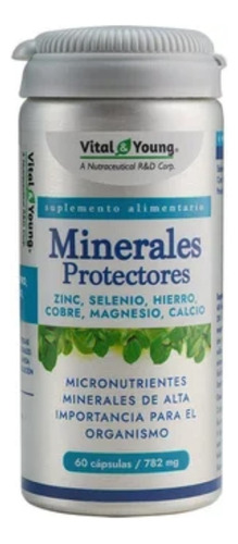 Suplemento De Minerales Calcio Hierro Magnesio Zinc 60 Caps