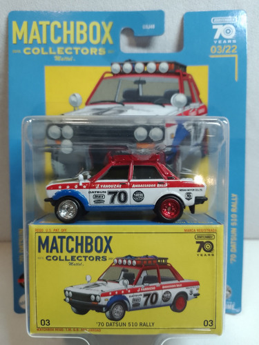 Datsun 510 1970 Escala 1 64 Matchbox 