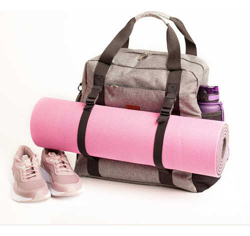 Nati Line Yoga Mat Yoga Mat Tote Bag Con Correas Elásticas A