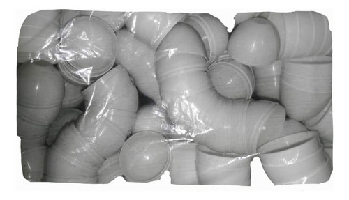 Gcg Lote 100 Huevos Blancos Gris 6 Cm Pascua Gallina Plastic
