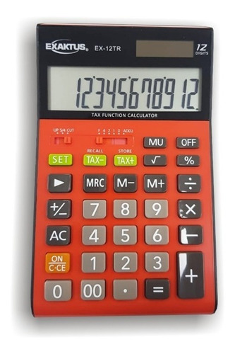 Calculadora Exaktus Ex-12tr Rojo