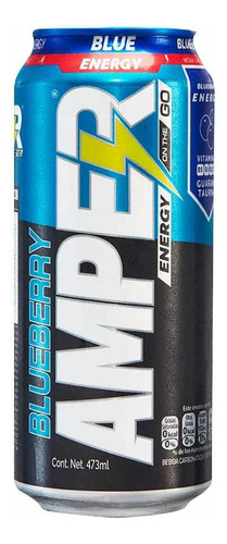 Bebida Energizante Amper Energy Blueberry 473 Ml