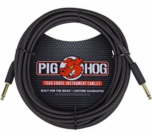 Pig Hog Pch20bk Cable Para Guitarra O Bajo 6 Metros