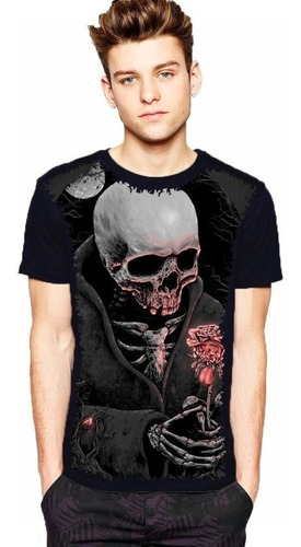 Camiseta Camisa Cranio Caveira Full Print 3d Lançamento